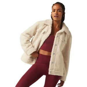 Beyond Yoga Cream Teddy Jacket